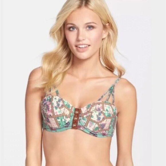 Maaji Smokey Perlino Bikini Top Size Small - Picture 1 of 10